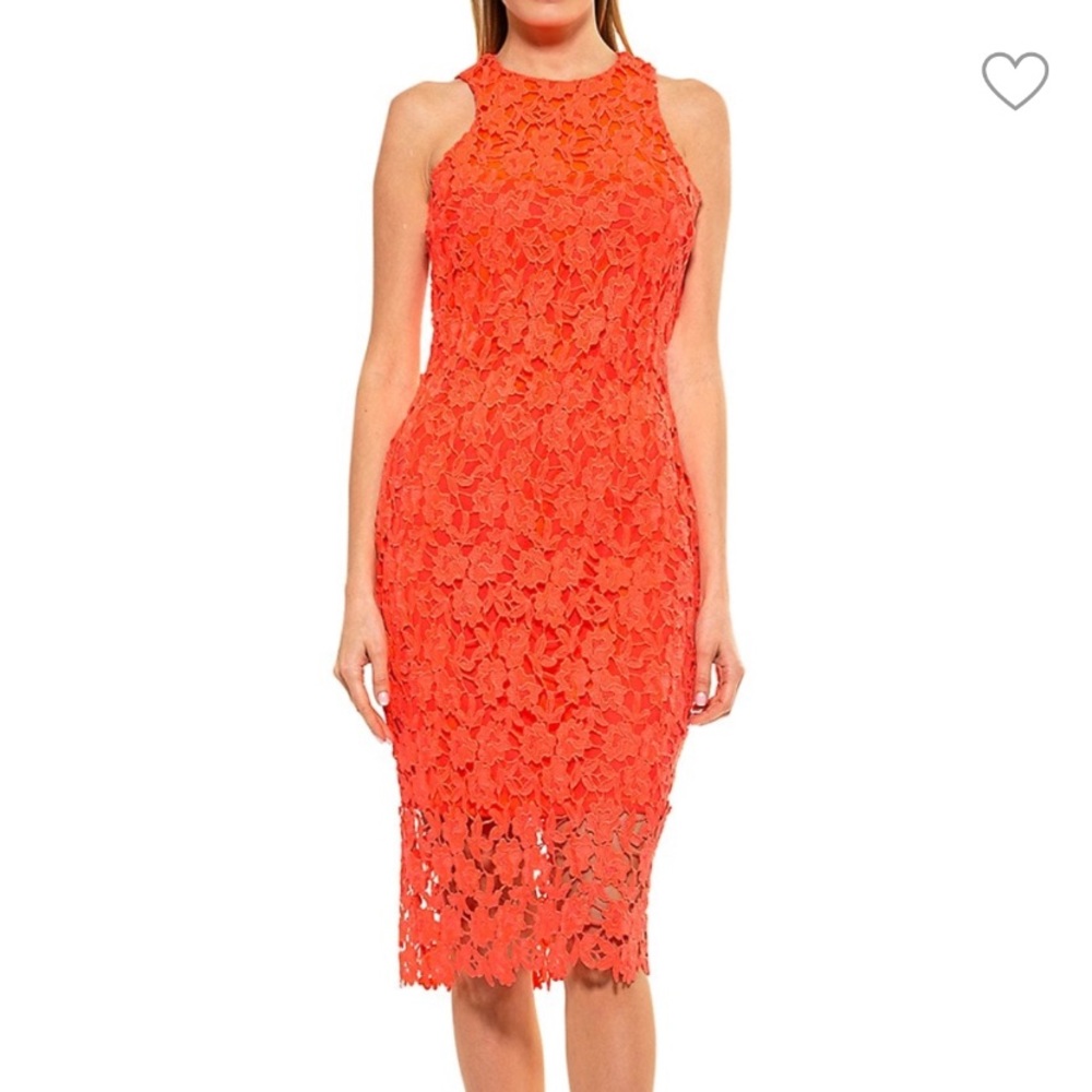 Alexia Admor Floral Lace Sheath Dress - Sz Medium